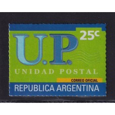 ARGENTINA 2001 GJ 3123 ESTAMPILLA NUEVA MINT FASON GRIS ANGULO SEGURIDAD GRANDE U$ 3,50